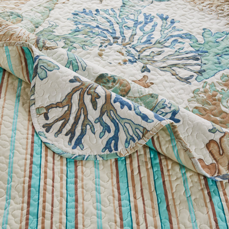 50x60 Atlantis Coastal Reversible Throw Blanket