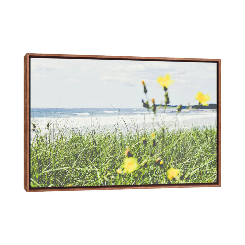Water View by Olivia Joy StClaire - Print on Canvas, Brown Floater Frame, 66.04 cm H x 45.72 cm W