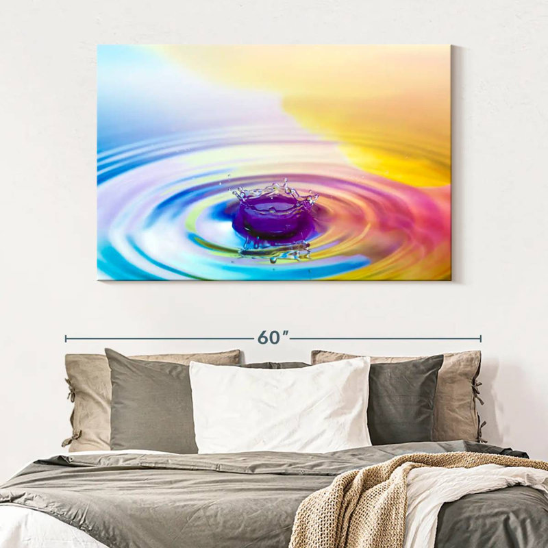 Alvord Colored Water Splash, 34" H x 51" W