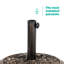 Enhaut 9 kg Cast Iron Umbrella Base