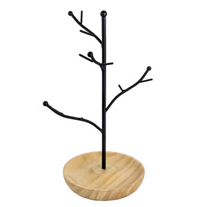 Millwood Pines Wood Jewelry Stand & Reviews | Wayfair