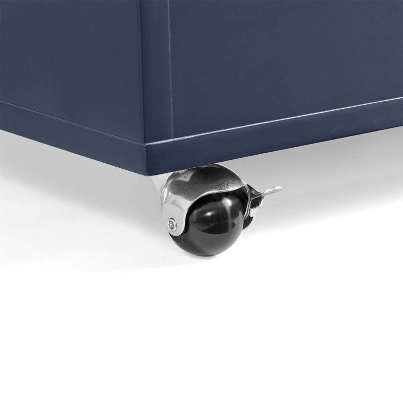 Table de bout roulante à hauteur réglable avec station de charge, rangement et finition laquée ultrabrillante pour une utilisation polyvalente à la maison