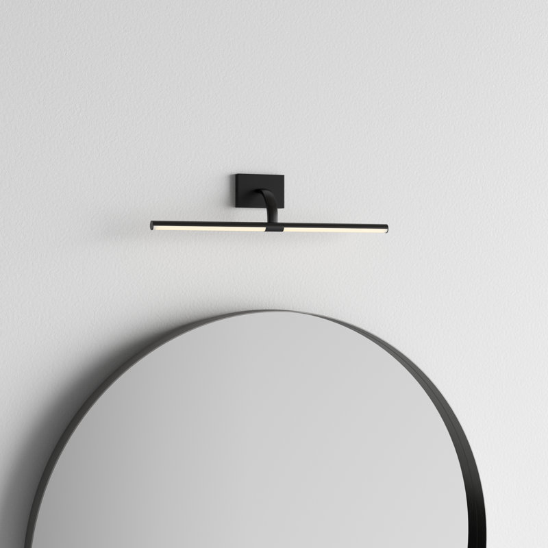 Mona 18" Black Dimmable LED Wall Sconce with Sleek Design