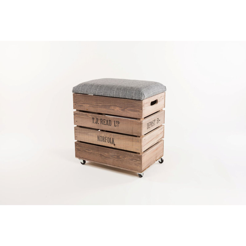 Taryn Upholstered Counter Stool with Solid Wood Frame, Grey