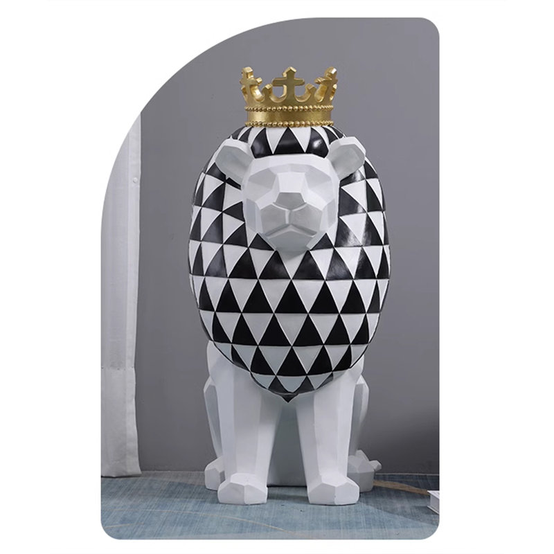Large Lion Floor Statue Ornament