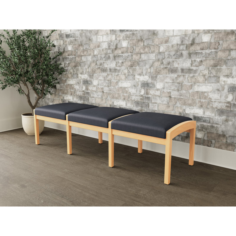 Banc en bois 3 places Lenox, Naturel, Plot Line Cauldron