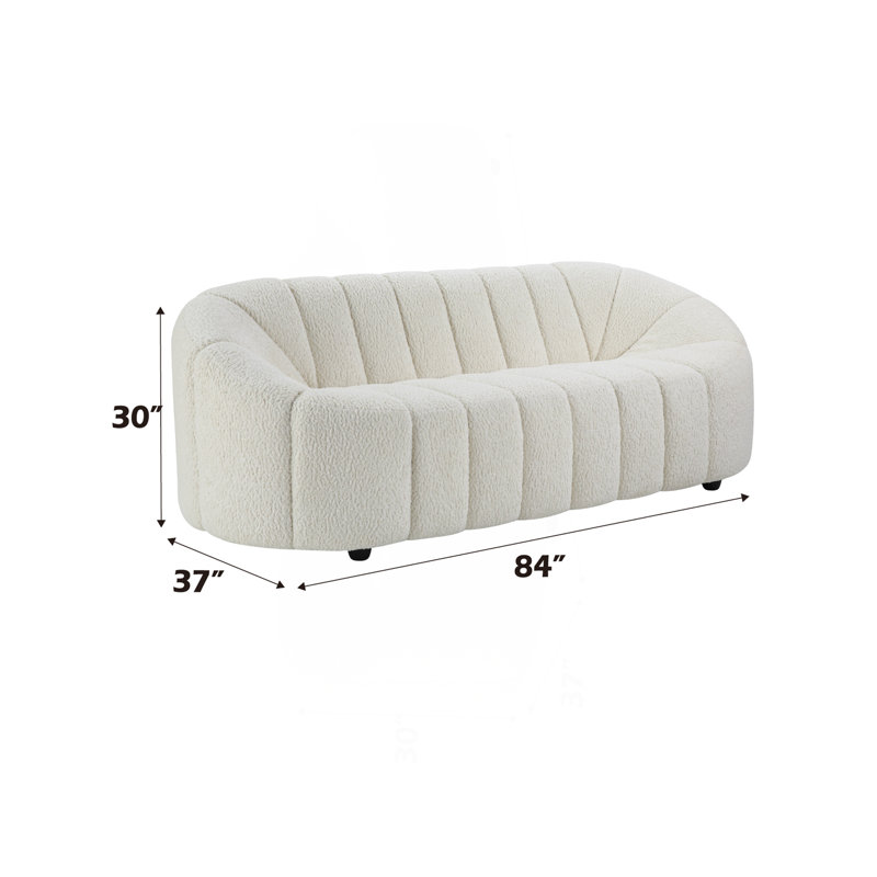 White Teddy Sherpa Sofa