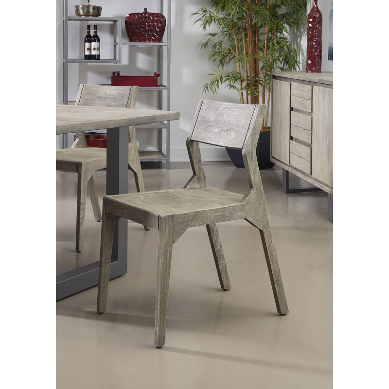 Ambriz 18.5" H Acacia Side Chair