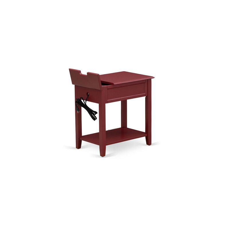 Ensemble de chambre à coucher 2 pièces pour grand lit - Base de lit capitonnée à boutons - Tête de lit tapissier en velours taupe brun et table de chevet à finition jacobine patinée