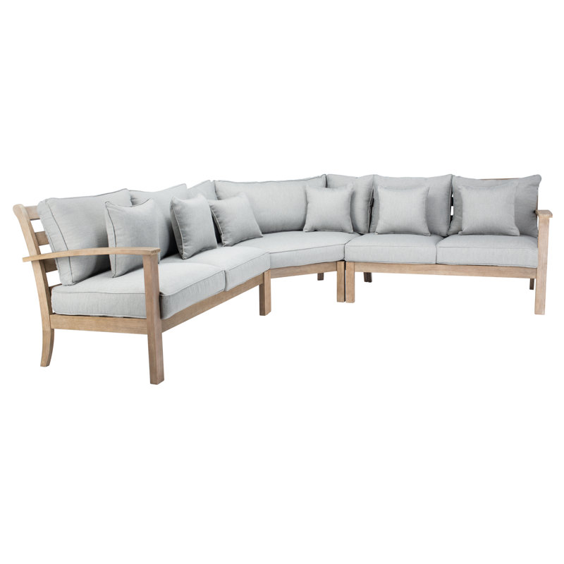 Canapé modulaire Rosabecca, Gris clair