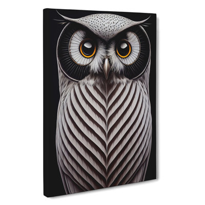 Awesome Owl - Wrapped Canvas Print
