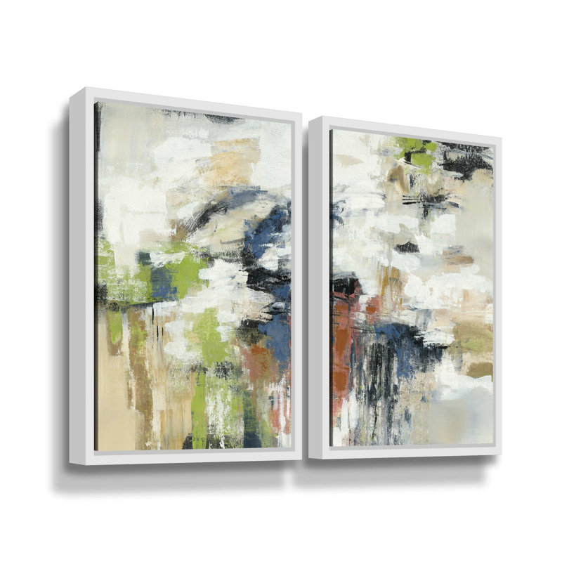 Highline View by Silvia Vassileva 2 Piece Print Set on Canvas, 24" H x 36" W x 2" D, White Floater Frame