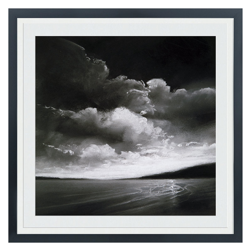Moonlit Bay II Print by Levinstone, Donna, Black Single Picture Framed