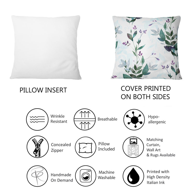 Floral Throw Pillow