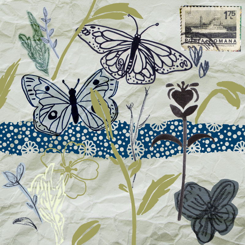 Fragile Wings III by Chariklia Zarris - Wrapped Canvas Print, 30cm H x 30cm W x 3.8cm D