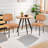 Dining Chairs Set Of 2, Upholstered Mid Century Modern Kitchen Dining Room Accent Chairs With Faux Leather Cushion Seat & Metal Legs For Kitchen, Living Room-2043465898-2015444208