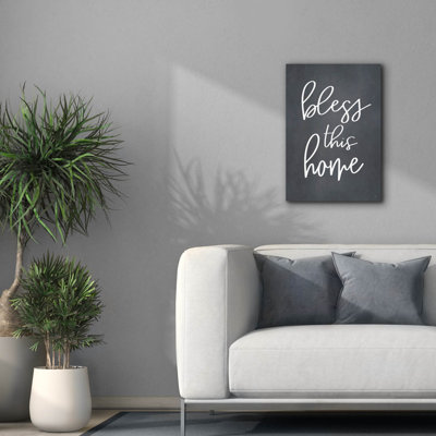 'Bless This Home' by Lux + Me, Canvas Wall Art