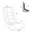 Fauteuil de jeu en lin Cove, gris-394525799