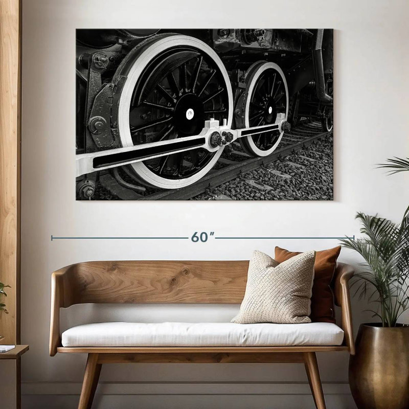Mehar Train Wheels, 34" H x 51" W