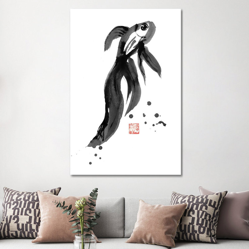 Fish by Péchane - Print on Canvas, Wrapped Canvas, 152.5 cm H x 101.5 cm W x 3.175 cm D