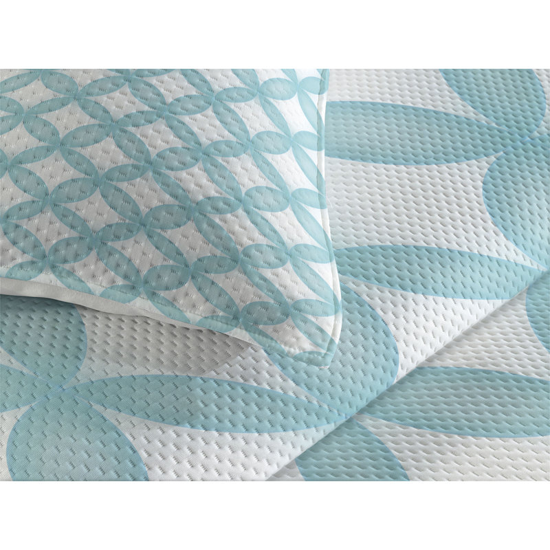 Farmhouse / Country Polyester Geometric Shapes Coverlet