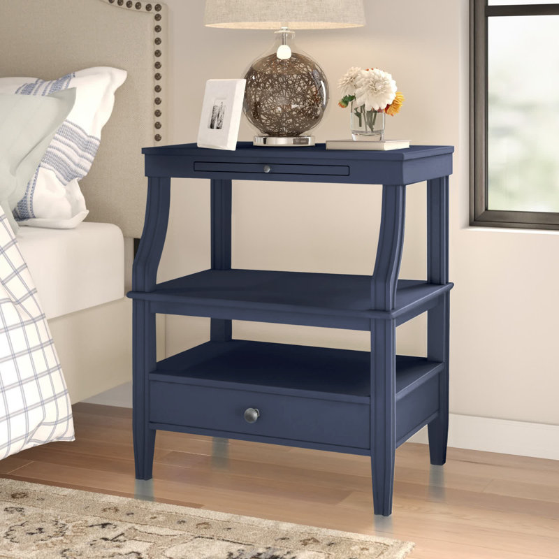 Krehbiel 23.75'' W Nightstand, Midnight Blue