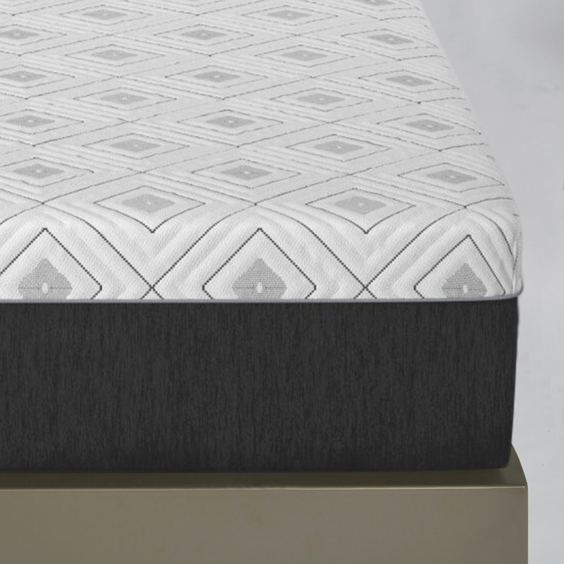 Matelas en mousse à mémoire de forme moyenne de 12 po dans une boîte Sealy to Go, Très grand lit