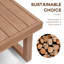 Table basse d'extérieur en bois
