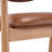 Auberkonos Mid-Century Modern Upholstered Dining Armchairs with Curved Back and Rubberwood Frame-1980318059