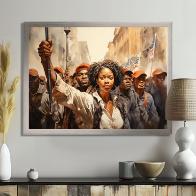 Art afro-américain puissant - Art mural afro-américain