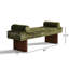 Banc rembourré en chenille l 60 po-1018967222