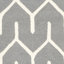Tapis gris foncé / ivoire en laine touffeté à la main Deedgra-453043383