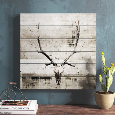«Long Antler» par Parvez Taj, impression sur bois