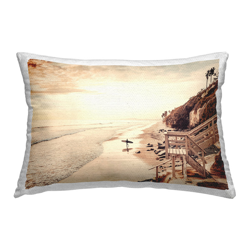 Coussin d'extérieur Sunset & Surf Landscape