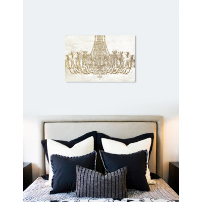 Glam Chandelier, impression sur toile tendue