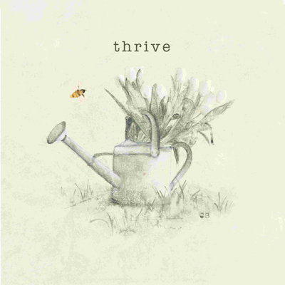«Garden Watering Can» par Cheri Blum - impression sur toile tendue