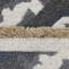 Hand Knotted Sumak Wool Contemporary White | Charcoal Rectangle Indoor Area Rugs-726621759