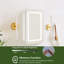 Armoire de salle de bain lumineuse avec miroir
