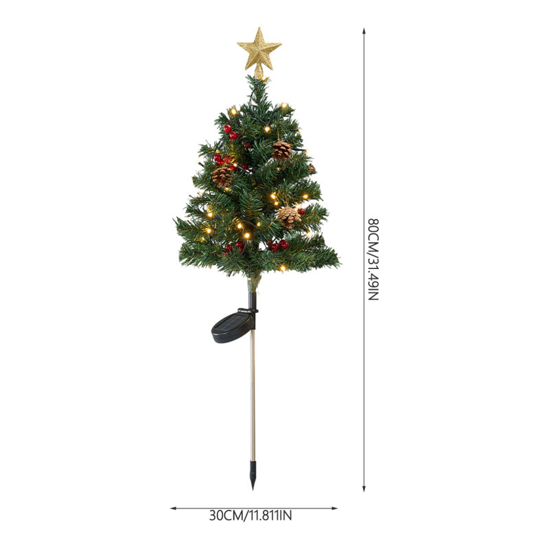 Christmas Tree with String Lights