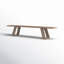 Banc en bois massif Mathias