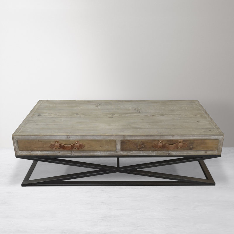 Llewellyn Solid Wood Top Coffee Table