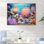 «Blue and Mauve Crown of Anemone», reproduction d'art sur toile plage et océan