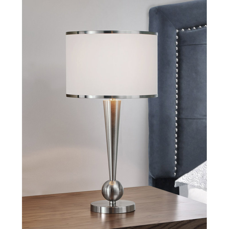 Hyland Metal Table Lamp, Brushed Nickel