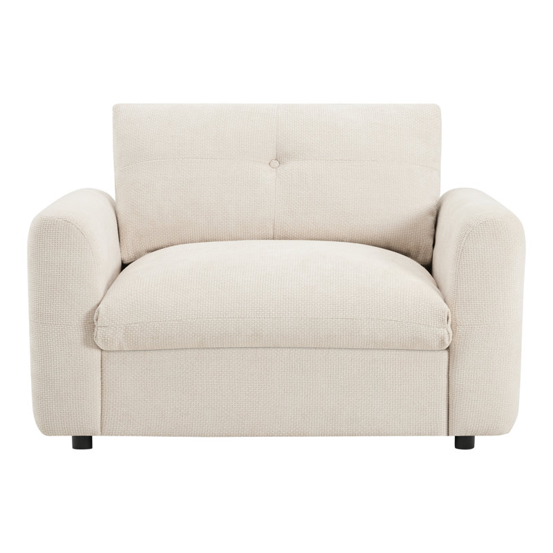 Fauteuil Pull-Line et mousse à haute densité avec port double, chenille pour une vie confortable, siège large, élégance, coussins, confort dans un appartement