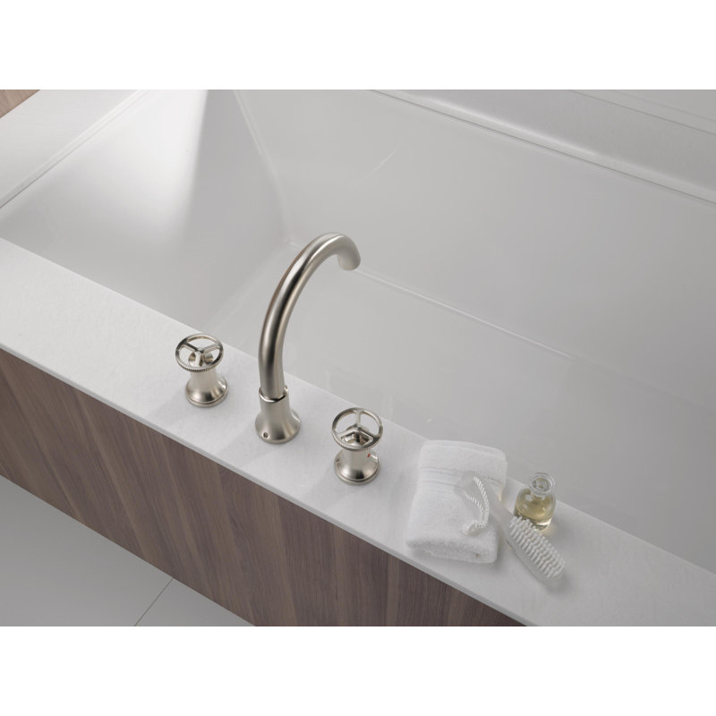 Trinsic Two Handle Roman Tub Faucet Trim, Stainless