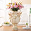 Vase décoratif en résine de style européen pour espaces intérieurs élégants