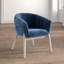 Fauteuil demi-tonneau en velours 28 po Barnes-2026912798