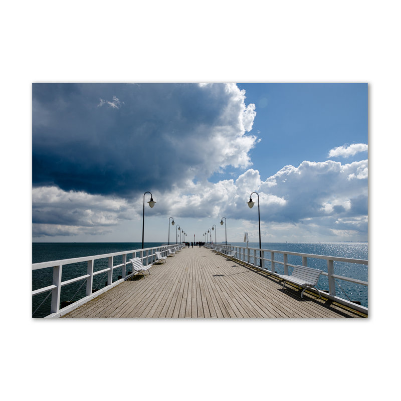 Pier In Orłowo - Wrapped Canvas Print