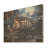 Enchanted Evening Carriage - Old American Cart On Wood Print-1544959364