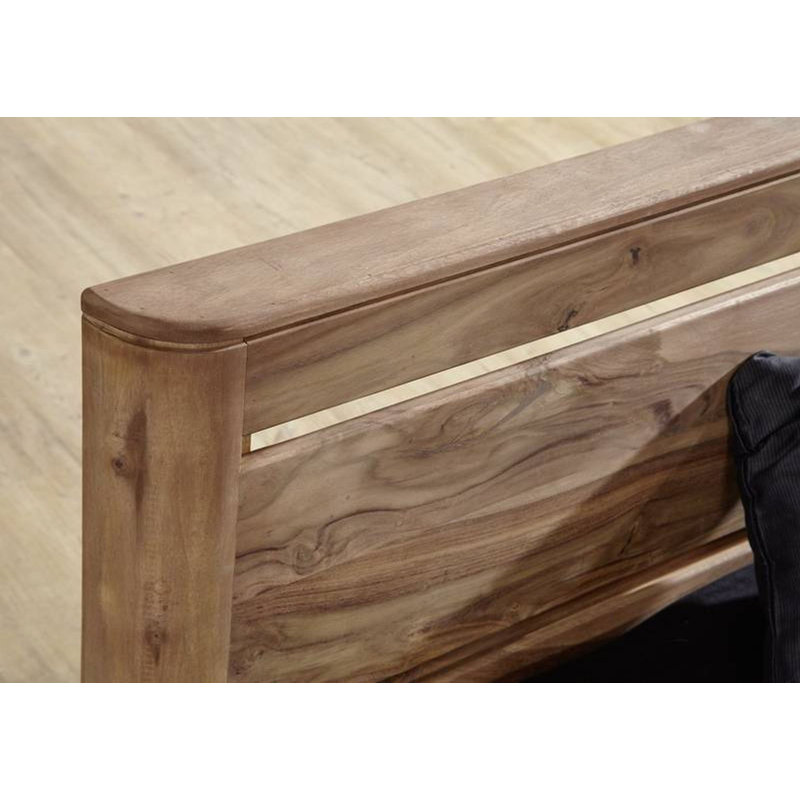 Toronto Solid Wood Bed, European Kingsize (160 x 200 cm), None